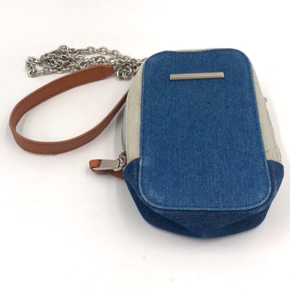Mini Pocket Denim Crossbody Bag
